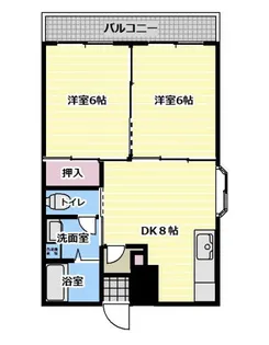 ふじハイム【201号室】の間取り