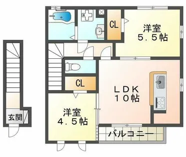SumikaA【2階】の間取り