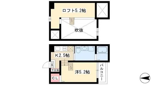 グランフルール【1階】の間取り