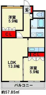 SlowHand 弐番館【2階】の間取り
