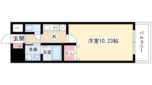 ヴァンクール鶴舞【10階】の間取り