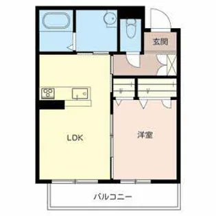 グリーン セント 上中【0303号室】の間取り