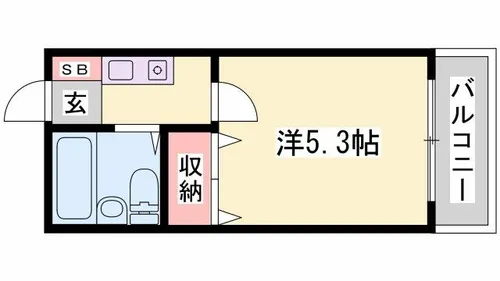 グリーンハイツ南駅前【1007号室】の間取り