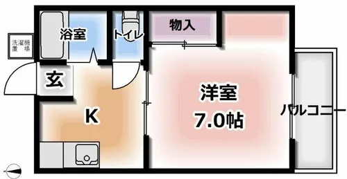 大阪府寝屋川市木屋元町【アパート】の間取り