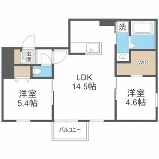 DOUBLEBERRY【2階】の間取り