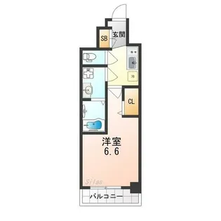 大阪府吹田市岸部南1丁目【マンション】の間取り