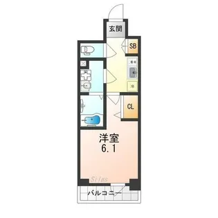 大阪府吹田市岸部南1丁目【マンション】の間取り