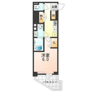 大阪府吹田市岸部南1丁目【マンション】の間取り