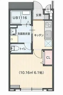 リープラス御着駅前II【2階】の間取り