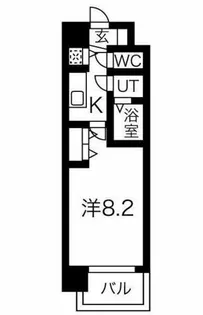 フォーリアライズ大阪エレナ【301号室】の間取り