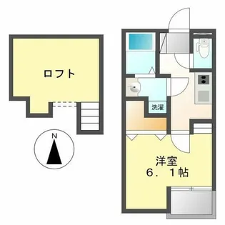 クレオ庄内通(Creo庄内通)【201号室】の間取り