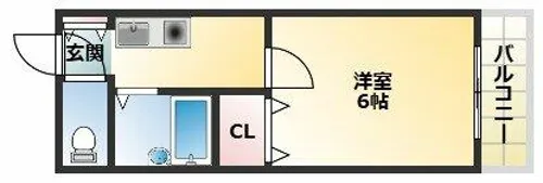 エクラ針中野【3階】の間取り