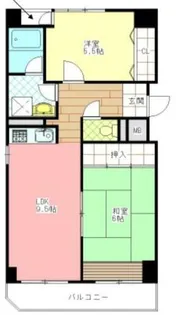 セレーナ夕陽丘【5階】の間取り