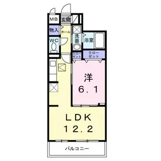メゾンルミネ若松【3階】の間取り
