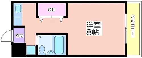 ハイツ桃山【2階】の間取り