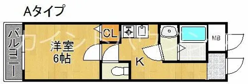 パールスクェアー【5階】の間取り