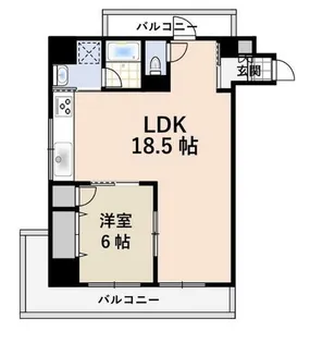 荘苑南久屋【5階】の間取り