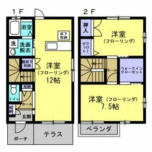 ルミエール楠【A5号室】の間取り