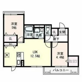 D’s華コート【2階】の間取り