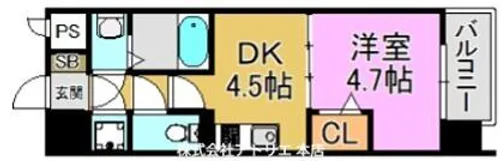 ファーストフィオーレ長田グランディール【3階】の間取り