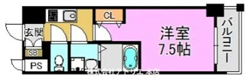 ファーストフィオーレ長田グランディール【2階】の間取り