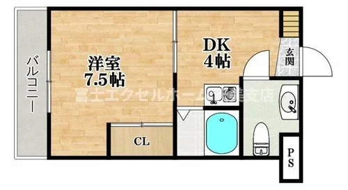 カサ・エルドラード弐番館【5階】の間取り
