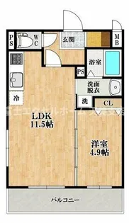 EXハイツ公園南Ⅱ【205号室】の間取り