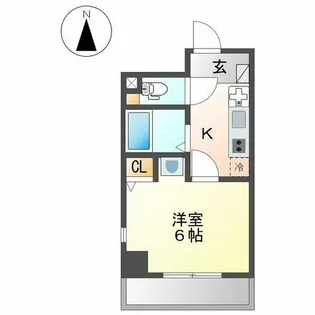 シエラ大曽根【201号室】の間取り