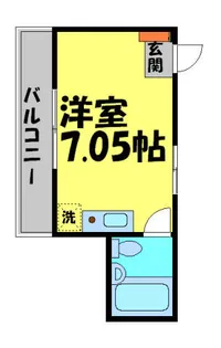 リベラール美園【205号室】の間取り