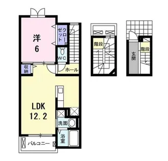 カーサスカイⅢ【3階】の間取り