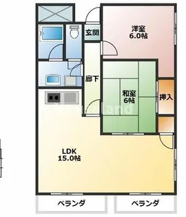 十三番丁ホームズ【8階】の間取り