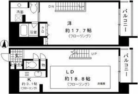 レジディア東桜Ⅱ【11階】の間取り