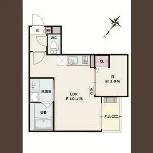 Jack shioike Ⅰ【1階】の間取り