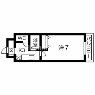 フィレンツェなんば南【6階】の間取り