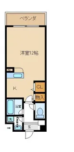 フランディルりんくう【203号室】の間取り