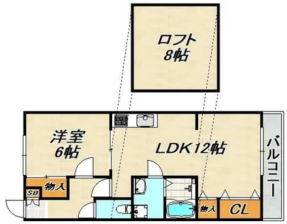 ベルメゾン【2階】の間取り