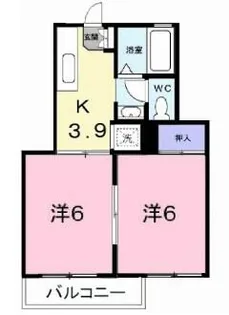 フレグランス高取山【2階】の間取り