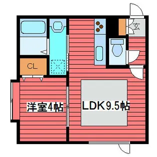 アークコート西岡Ⅳ【3階】の間取り
