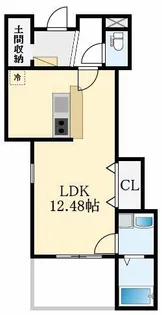 大阪府大阪狭山市池尻中1丁目【アパート】の間取り