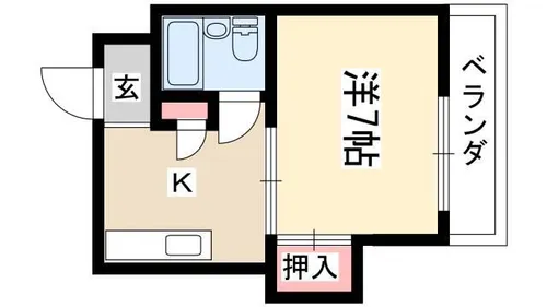 コーポ阪本【2A号室】の間取り