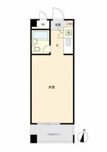 東峰マンション渡辺通【3階】の間取り