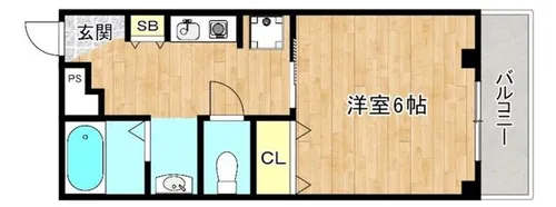 大阪府大阪市旭区森小路1丁目【マンション】の間取り