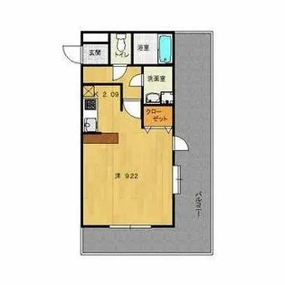 ピュアドームステイツ博多【1005号室】の間取り