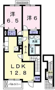 パッソ神田Ⅰ【201号室】の間取り