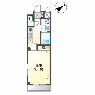 メゾン,フルールⅢ【1階】の間取り