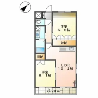 リオグランデ エム【2階】の間取り