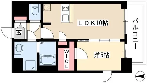 プレサンス栄ブリオ【9階】の間取り