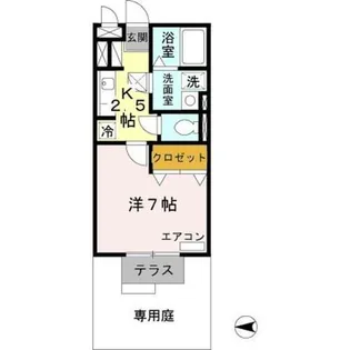 エクレール鷹合【1階】の間取り