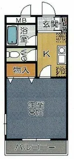 キャプテンビル【3D号室】の間取り