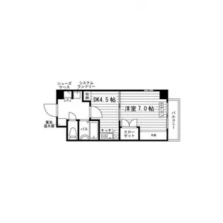 J’fort烏丸紫明【2階】の間取り